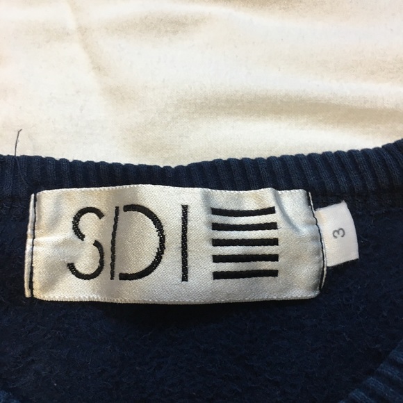 VTG 90s SDI Navy and Suede Bent Creek Golf Course Sweatshirt - Picture 9 of 11